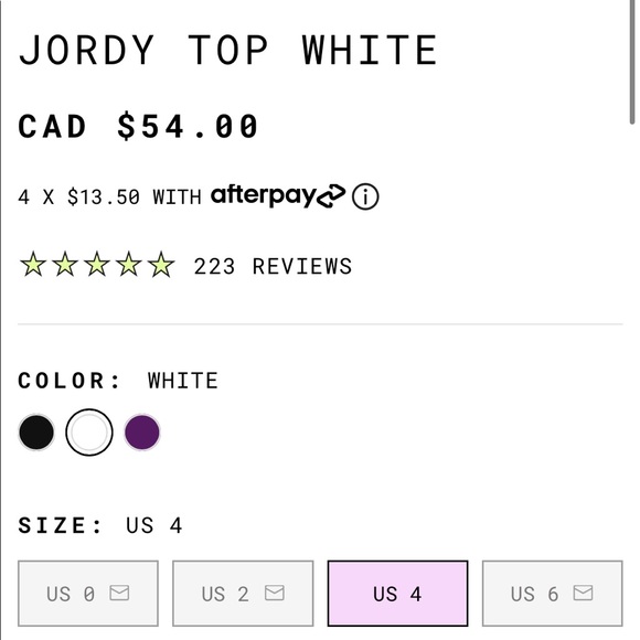 Princess Polly Jordy Halter Top in white sz 6 - Picture 5 of 5